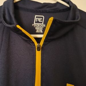 ProEdge Michigan wolverine 1/4 zip shirt.